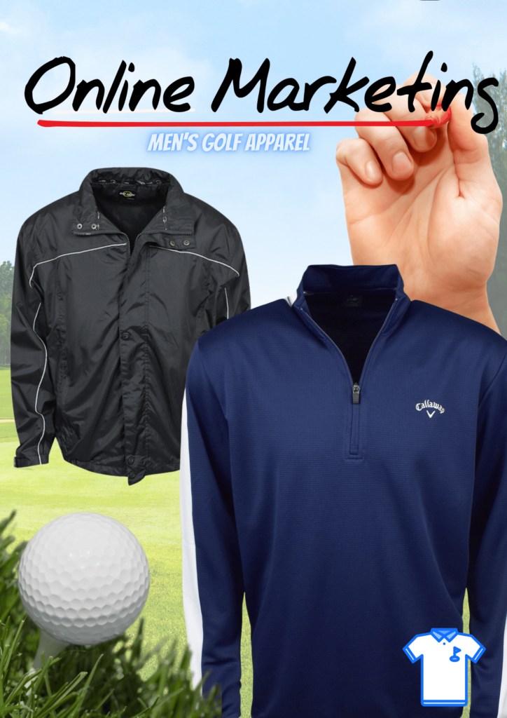 digital marketing mens golf apparel