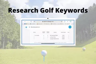 golf digital marketing experience